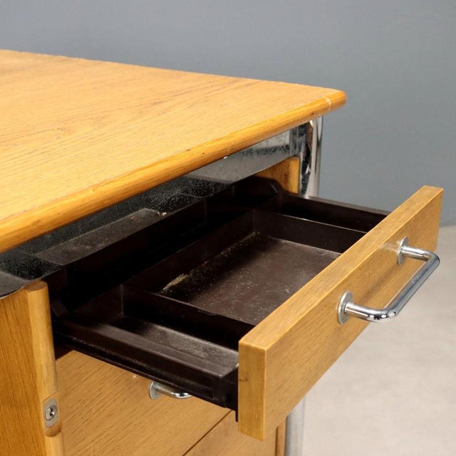 Vintage Desk in Wood by Tord Bjorklund for Ikea, 1980s For Sale - Image 5 of 11