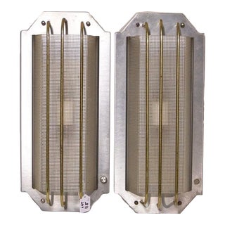 1940s Pair of Industrial Sconces For Sale