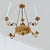 Neoclassical 19th Century Neoclassical Giltwood Candle Chandelier For Sale - Image 3 of 12