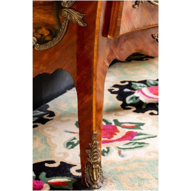 Early 20th Century Early 20th Century French Vernis Martin–Style Hand-Painted Cabinet With Ormolu Mounts For Sale - Image 5 of 11