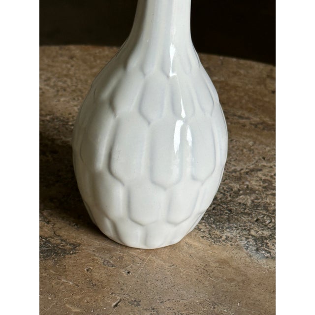 Nice vase designed by Anna-Lisa Thomson for Upsala Ekeby. Really nice pattern presenting almost like scales. Signed on the...