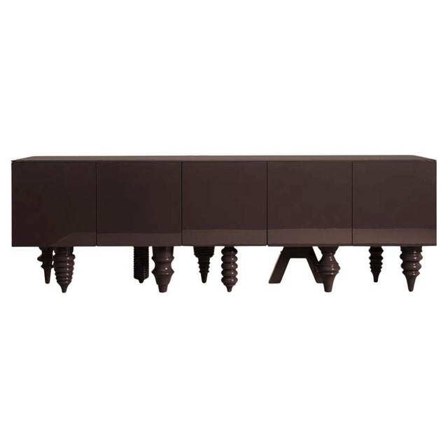 Multileg Sideboard Lacquered in Brown by Jaime Hayon for BD Barcelona For Sale - Image 15 of 15