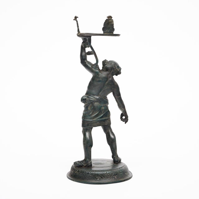 Classical Roman Bronze Antique Sculpture of Silenus, Circa 1880 For Sale - Image 3 of 9
