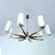 Large Scandinavian Teak and Glass Chandelier, 1960s For Sale - Image 4 of 16