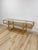 Hollywood Regency Vintage Console Table Rattan Two-Tier Glass Top Coastal Entryway Sofa Table Rare For Sale - Image 3 of 13