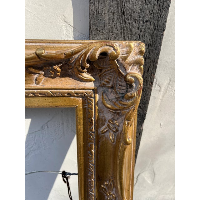 Baroque 1980s Old Maker's Style Golden Frame For Sale - Image 3 of 4