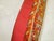 Islamic Shabby Chic Orange Turkish Rug Pillow with Red Backside For Sale - Image 3 of 5