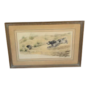 Late 19th Century French Print by Leon Danchin Signed