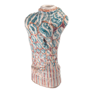 Mid-Century Modern Colorful Art Pottery Vase, Unsigned