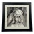 Original Monochrome Watercolor Portrait Framed Contemporary Figurative Painting For Sale