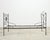 Bronze 19th C. French Napoleon III Empire Wrought Iron Bronze Daybed For Sale - Image 8 of 16