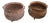 Pixie-Ear Three-Legged Garden Planters in Cast Iron, Set of 2 For Sale