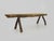 Low Brutalist Folk Art Wood Bench, 1960s For Sale - Image 6 of 11
