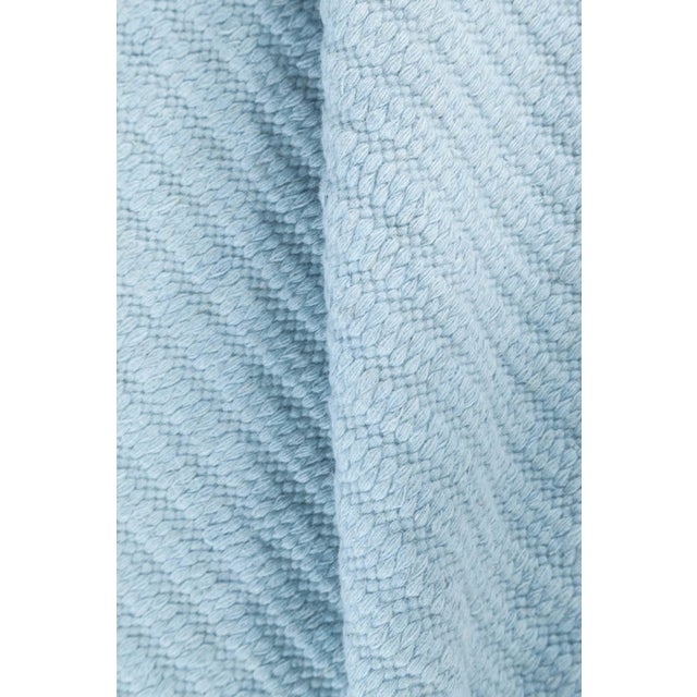 Modern Custom Flat Weave Runner – Light Blue Elegance by Doris Leslie Blau Size: 8'0" × 10'0" (243 × 304 cm). Infused with...