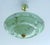 Metal Art Deco Pendant Light in Amber Marble Glass, 1930s For Sale - Image 7 of 18