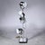 Adjustable chrome spotlight table lamp by Goffredo Reggiani. These Italian made lamps each feature four spotlight heads....