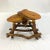 Offering an Arts & Crafts Live Edge Folk Art side table or plant stand. We believe the wood might be Elm, but we are not...