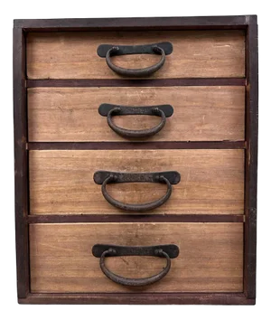 Antique Wooden Archive Drawer Cabinet, 1890s