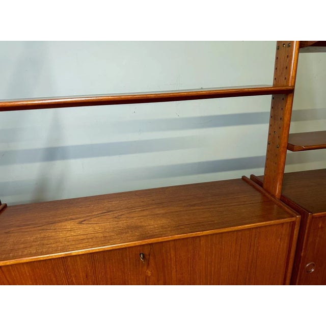 Erik Buch Freestanding Teak Wall Unit / Bookshelf / Room Divider For Sale - Image 11 of 12