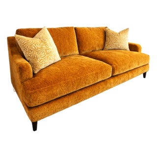 Cleo 80" Crushed Velvet Sofa For Sale