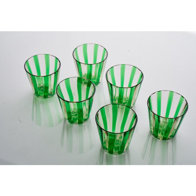 Italian Crystal Glasses by Mariana Iskra, 2004, Set of 6 For Sale - Image 4 of 8