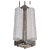 Metal French Art Deco Chandelier, Lantern by Schneider For Sale - Image 7 of 9