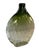 Glass Art Glass Narrow Oval Ombre Green Diamond Pattern Vase For Sale - Image 7 of 12