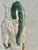 Ceramic 1991 Fitz and Floyd Sulfur Crested Cockatoo Palm Beach Majolica Style Pitcher For Sale - Image 7 of 12