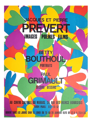 Gérard Fromanger, Jacques and Pierre Prévert, Lithograph, 1976