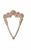 Glass Postmodern Triangle Mirror With Molded Roses For Sale - Image 7 of 8