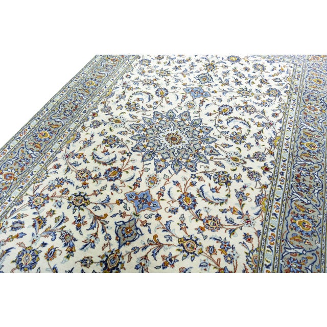 Kashan Rug in Cork Wool For Sale - Image 5 of 13