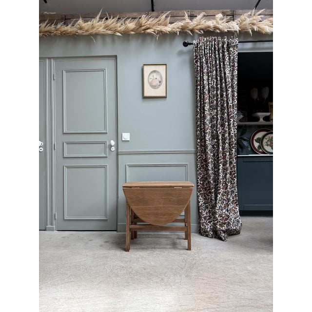 Oval Drop-Leaf Coffee Table, 1950s For Sale - Image 6 of 9