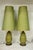 Mid-Century Modern Pair of 1960s Vintage Ceramic Lamps by Plasto Mfg.Co With Original Shades For Sale - Image 3 of 12