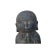 Chinese Dark Gray Stone Anjali Mudra Standing Cute Lohon Monk Statue For Sale - Image 4 of 8