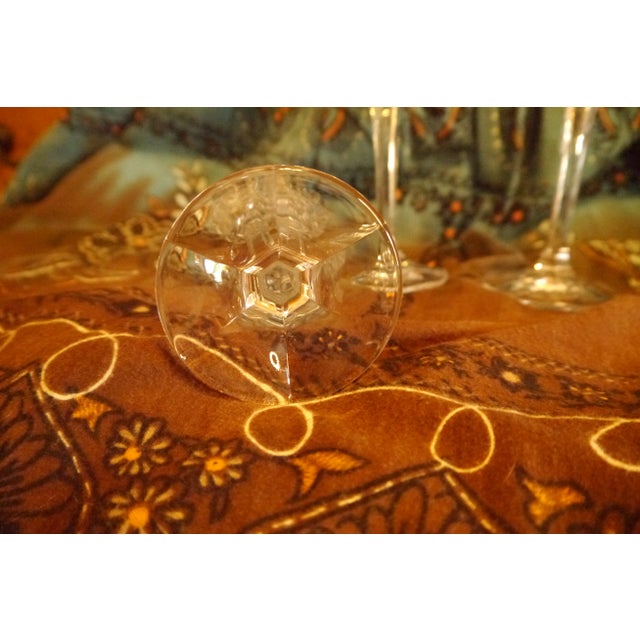 Vintage Uptown Mikasa Clear Crystal Wine Glasses- Set of 3 For Sale In Orlando - Image 6 of 9