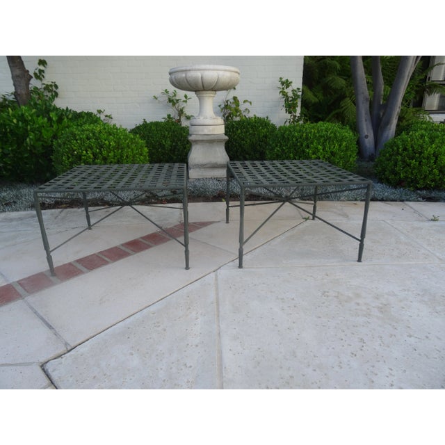 Metal Mid 20th Century Mario Papperzini for Salterini Side Drink Tables - Set of 2, Attributed For Sale - Image 7 of 7