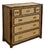 1992 Rare Ralph Lauren Cameron Canvas Faux Bamboo Brass Campaign Chest of Drawer For Sale
