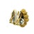 Brutalist Vintage 18k Gold Sculptural Brutalist Clip-on Earrings, A Pair For Sale - Image 3 of 16