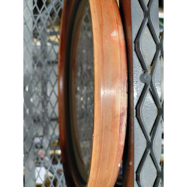 Pink Oval Framed Watercolor Portrait For Sale - Image 8 of 8