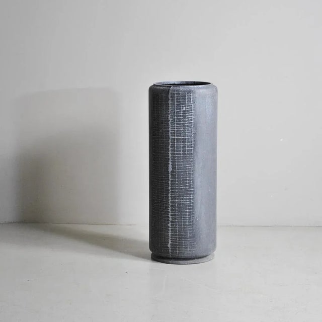 Worked Spindle Cast Vase by Burchiellaro Lorenzo, 1970s For Sale - Image 4 of 8