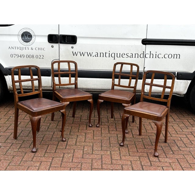 Antique Dining Chairs, Set of 4 For Sale - Image 4 of 9