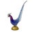 Mid-Century Modern Blue and Gold Murano Style Glass Bird Figurines, Italy, Circa 1950s - A Pair For Sale - Image 3 of 12