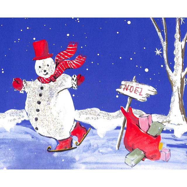 Sz: 14 1/4"H x 21 7/8"W Alexander Warren Montel (1921-2002) Fashion illustrator for House of Lanvin Paris in the 1950s...