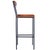 Metal Lazarus 31.5 in. Seat Height Leather and Metal Bar Stool, Industrial Chic For Sale - Image 7 of 11