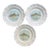 Mid-Century Sarreguemines Indre French Faience Fish Plates, Set of 3 For Sale