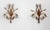 Italian Gilt Tole Wall Sconces with Wheat Sheaf, 1950s, Set of 5 For Sale - Image 4 of 18