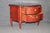 Marble Top Red Chinoiserie E.J. Victor French Louis XV Commodes - A Pair For Sale - Image 10 of 12