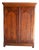 Antique Mahogany Wooden Gate Cabinet For Sale