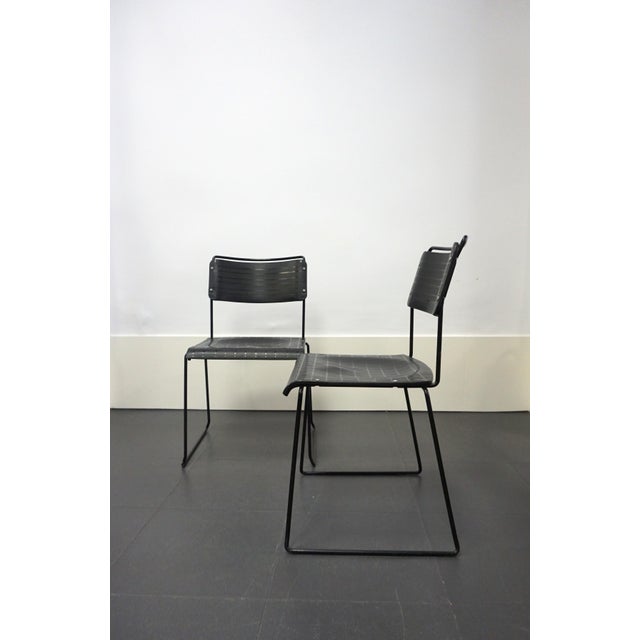 Postmodern Vintage Italian Side Chairs from Spilimbergo, 1980s, Set of 2 For Sale - Image 3 of 8