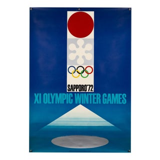 Sapporo XI Olympic Winter Games Poster by Takashi Kono, 1972 For Sale